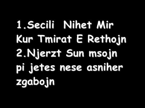 ZonnaTerriT (DoubleThree) - Ligjet E Jetes - (Lyrics on Screen )