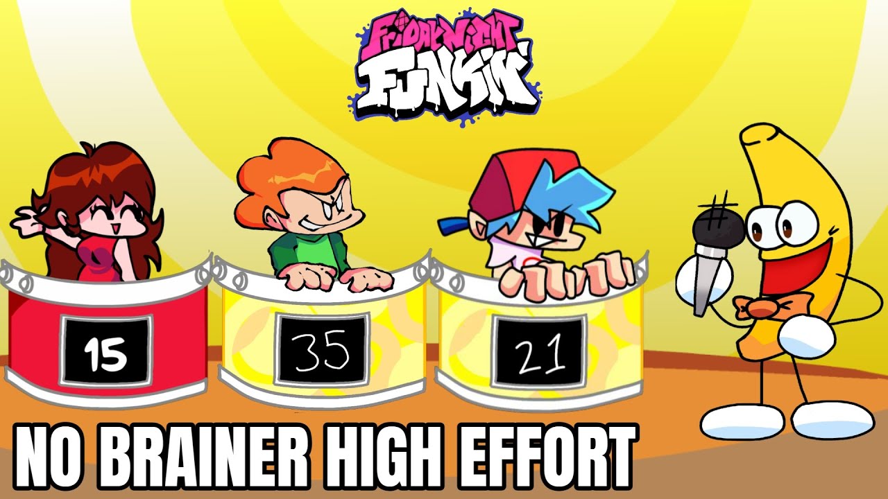 Friday Night Funkin' No Brainer High Effort Mod!