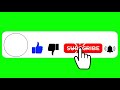 No Copyright, Subscribe and Bell icon into sound animation // Green Screen Subscribe Button Animated