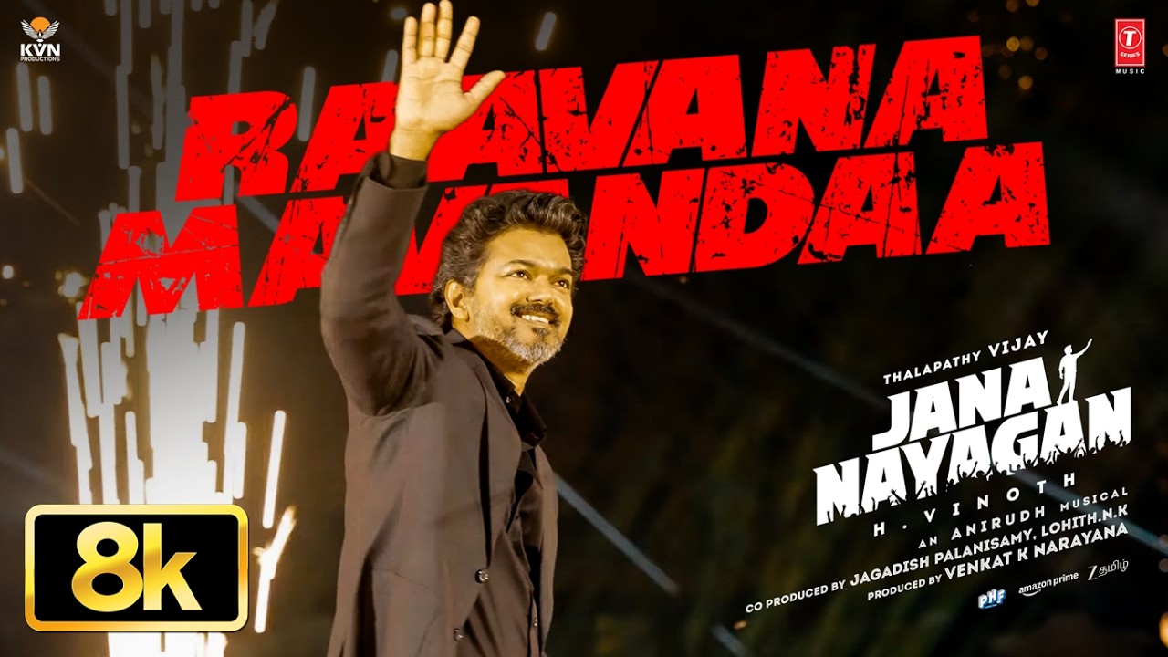 Thalapathy Vijay | Jana Nayagan - Raavana Mavandaa 8K Video Song | H Vinoth | Anirudh | KVN