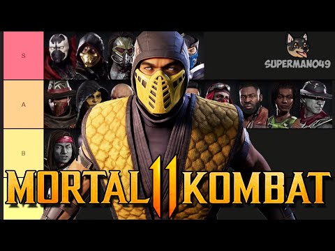 THE ULTIMATE MORTAL KOMBAT 11 TIER LIST! - Mortal Kombat 11: The Most Fun Character Tier List