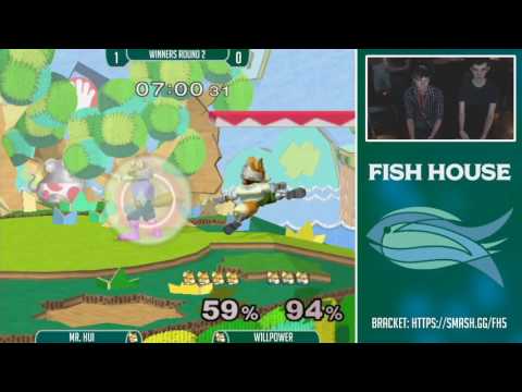 Fish House 5 SSBM - Mr. Hui (Fox) Vs. Willpower (Fox) Winners Round 2