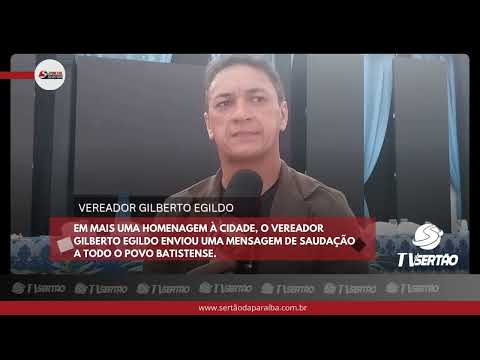 Vereador Gilberto Egildo saúda o povo de Bernardino Batista 👋🎉