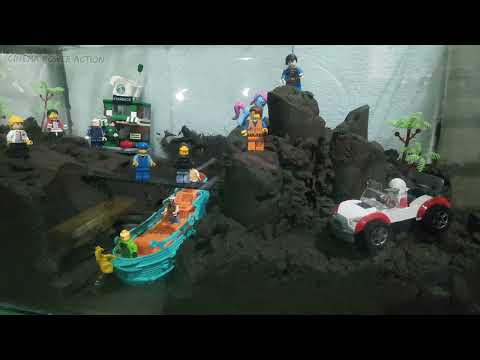 Dam Breach Experiment - Mountain disaster and Lego City part 4 | #