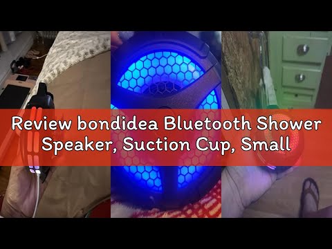 Review bondidea Bluetooth Shower Speaker, Suction Cup, Small Portable Wireless IPX7 Waterproof Outdo