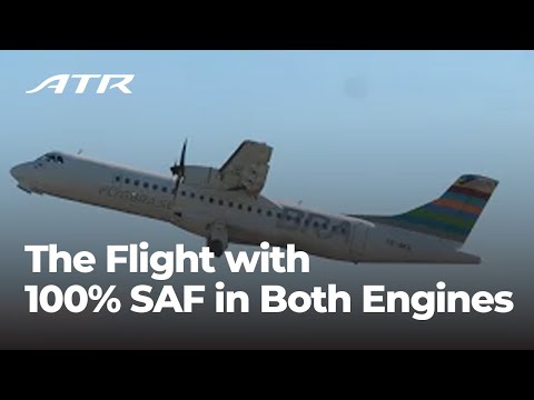 The Historic Flight with 100% SAF in Both Engines