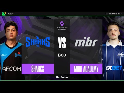 CCT Season 3 - SA #5 | Sharks vs MIBR Academy | Fase de grupos | CS2