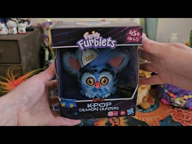 Vídeo relacionado con KPop Demon Hunters Furby Furblets, Tigre Derpy, Minipeluche electrónico Coleccionable de 7,6 cm