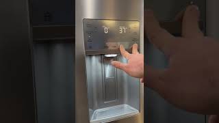 How to set temp to display or not on Frigidaire Gallery french door fridge