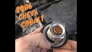 Changing thermostat 2006 Chevy Cobalt running cool.