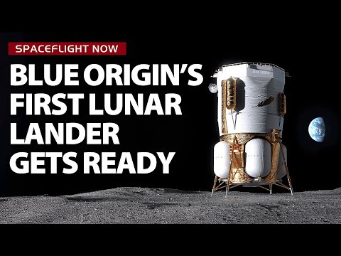 Blue Origin's Blue Moon Mk.1 Moon lander sets sail for Texas for prelaunch testing