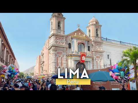 EPIC Walking Tour Downtown Lima Peru 2025 4K 🇵🇪 | Lima Main Square, Barrios Altos & Rímac