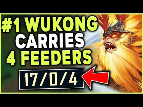 #1 WUKONG WORLD HAS THE GAME OF HIS LIFE | INSANE 1V9 CARRYING 4 FEEDERS - League of Legends