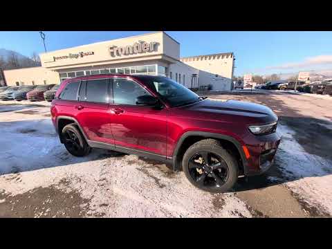 2025 Jeep Grand Cherokee Altitude 4x4 in Red for sale at Frontier Chrysler Dodge Jeep Ram Fiat Ltd. in Smithers, BC