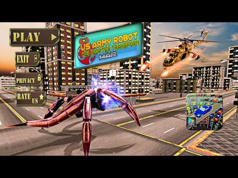 US Army Robot Helicopter Transform War - Android Gameplay