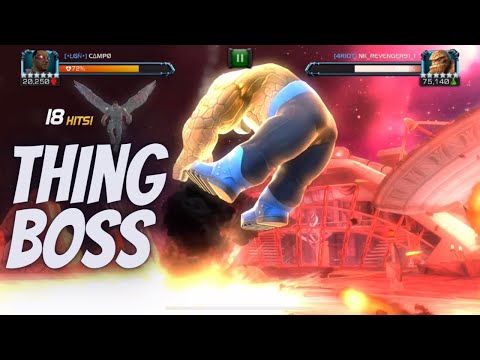 Falcon vs. AW Thing Boss - Marvel Contest of Champions AW Season 27 Boss Solo