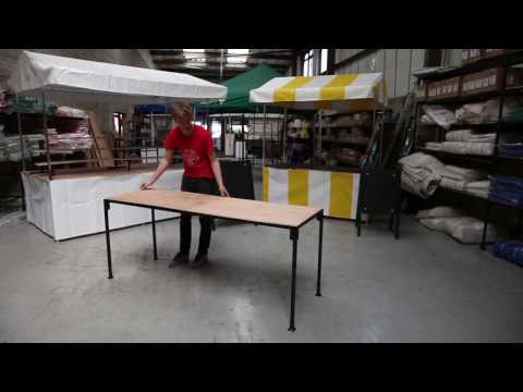 Small Table Portable Slot Together Design for Transportation Heavy Duty