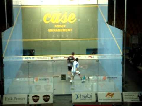 Squash: Case Swedish open Final 2006 David Palmer - Alex Gough Part 1.