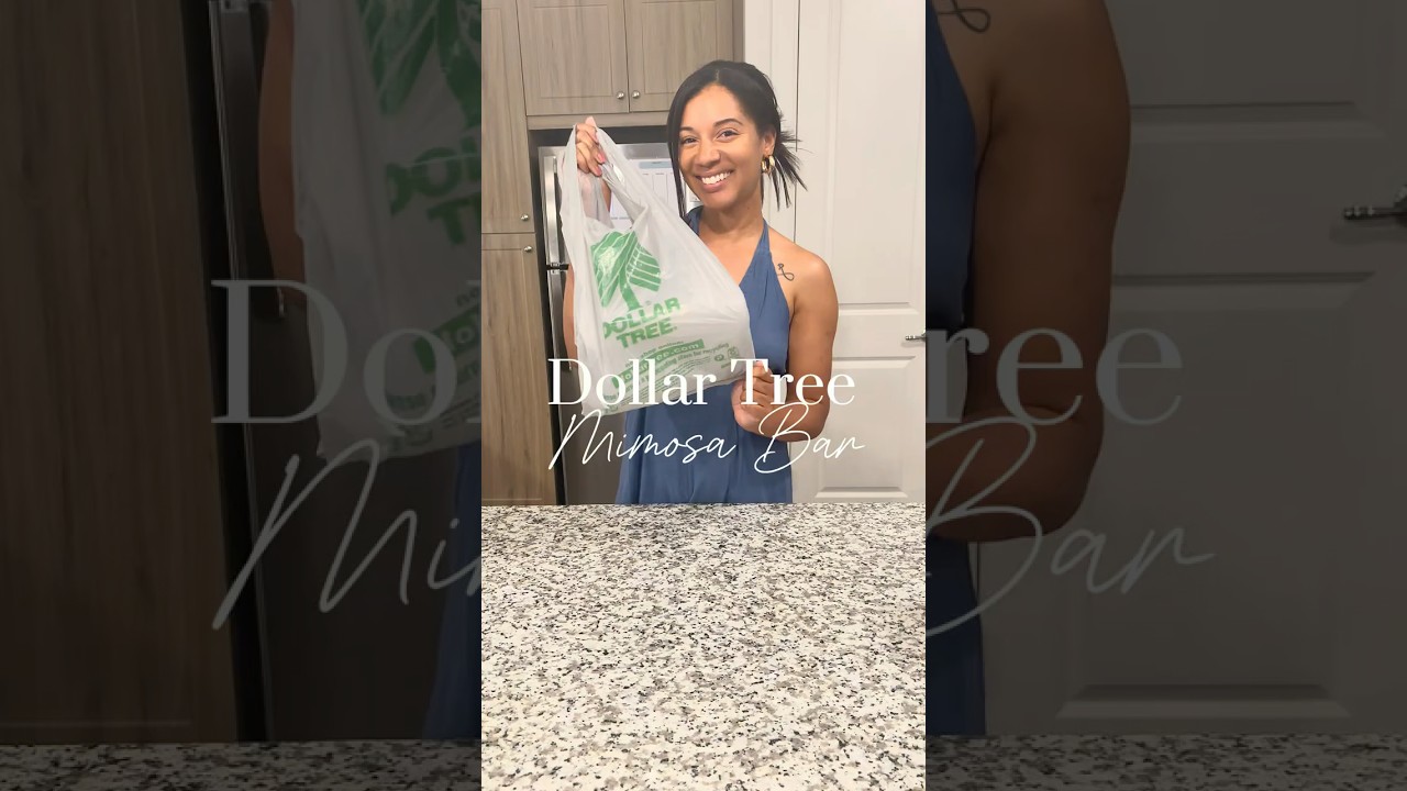 DIY Mimosa Bar on a Budget | Dollar Tree Finds ✨