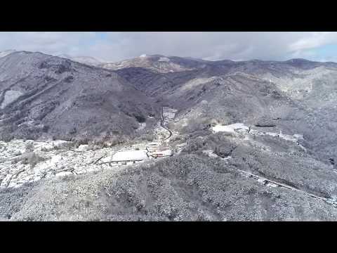 岩手県・岩泉町[冬編]　Drone Video-Winter in the town of Iwaizumi, Iwate prefecture