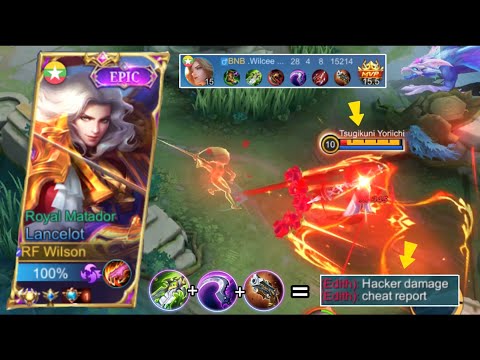 LANCELOT SECRET ONE HIT BUILD & EMBLEM SET FOR AUTO WIN 🔥 INSANE DAMAGE!! | 28 KILLS!! (MUST WATCH)