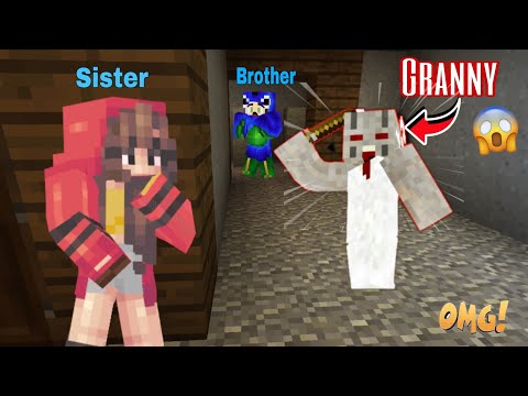 My Brother Kidnapped Me in GRANNY's HOUSE in Minecraft In HINDI