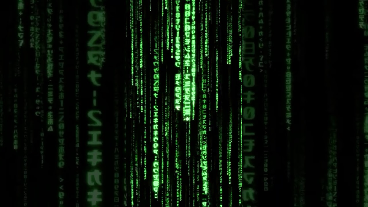 Matrix Code Rain 3D - Looped video animation for wallpaper #animation #matrix