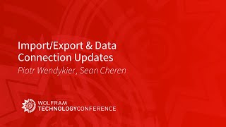 Import/Export & Data Connection Updates