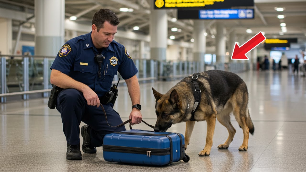 The dog sniffed the suitcase, and when they opened it, no one could hold back the tears!
