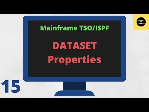 DATASET Properties - Mainframe TSO/ISPF Tutorial - Part 15