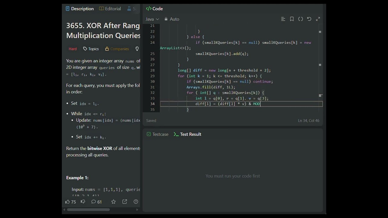 “I Tried LeetCode 3655 in Java… and Failed 😳 Until This Clicked)”