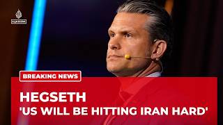 US Defense Secretary Hegseth Says Military Will 'Hit Iran Hard' on Trump's Orders