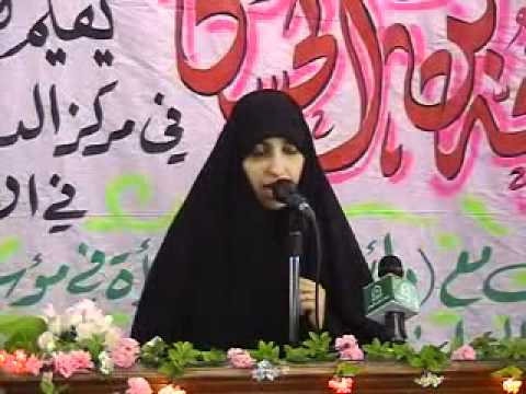 ⁣كلمة مسؤولة قسم الاخوات/ مهرجان مولد النور