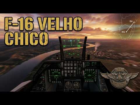 F-16 Fighting Falcon no Velho Chico! De Pirapora (MG) até a Bahia - MSFS [VR]
