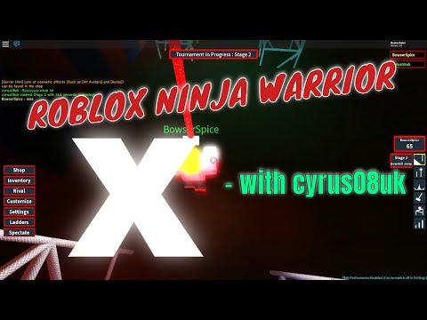 Roblox Ninja Warrior (part X) - (part 1) - with cyrus08uk