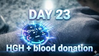 Retatrutide vlog: Blood Donation Recovery & Nighttime HGH Protocol (Day 23)