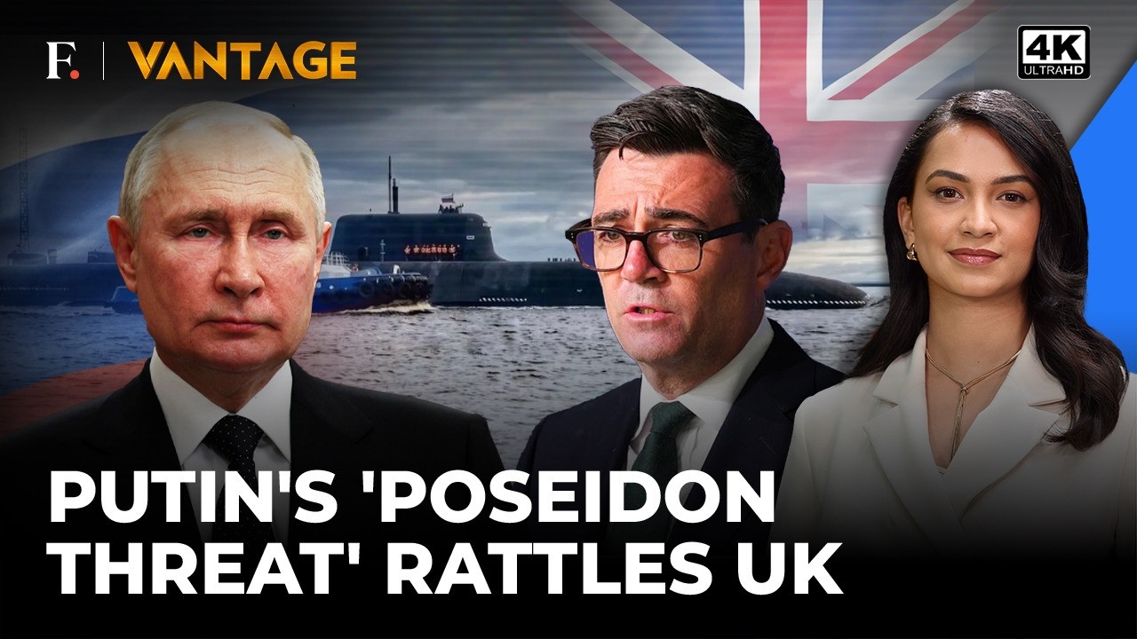 Putin's 'Tsunami Threat' Using Nuclear-Torpedo Poseidon Threatens UK | Vantage on Firstpost | 4K