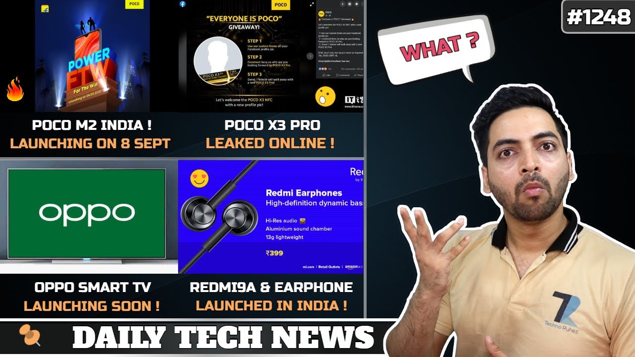 POCO M2 India Launch 8th Sept,POCO X3 Pro Launch,Oneplus Lemonade Phone,Redmi 9A & Earphone Launched