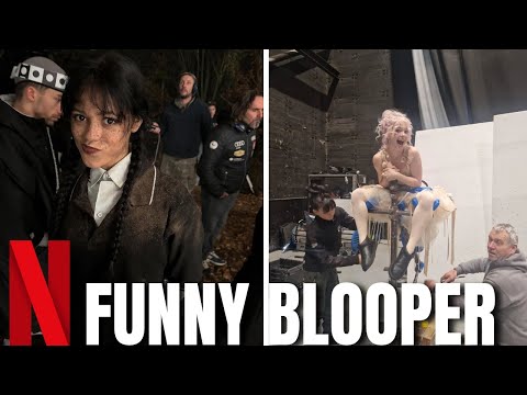 Wednesday Season 2 Behind the Scenes & Hilarious Bloopers 😂🖤