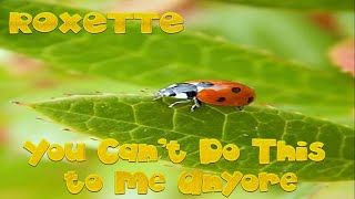 Roxette - You Can’t Do This to Me Anymore (Lyrics)