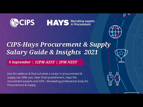 CIPS ANZ Webinar - CIPS-Hays Salary Guide & Insights 2021