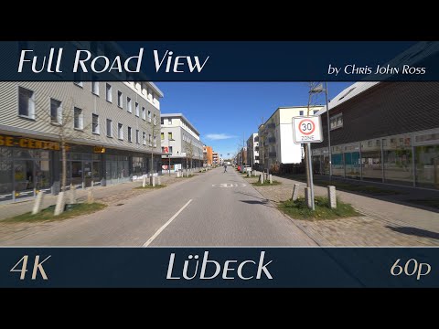 Lübeck, Germany: St. Jürgen - Kadetrinne, Bornkamp, Maria-Mitchell-Straße, Paul-Ehrlich-Straße - 4K
