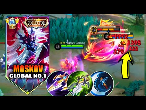GLOBAL MOSKOV BEST ONE HIT BUILD 2025!! (100% BROKEN) - MLBB