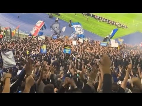Curva Nord Milano Away in Stadio Olimpico | AS Roma vs Inter Milan 0 - 1