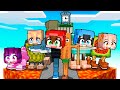 Sobreviví En Un BLOQUE DE LAVA BRAINROT En Minecraft