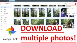 How to DOWNLOAD multiple photos in Google Photos on computer