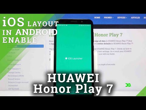How to Apply iOS Launcher in HUAWEI Honor Play 7 – Install Apple Layout