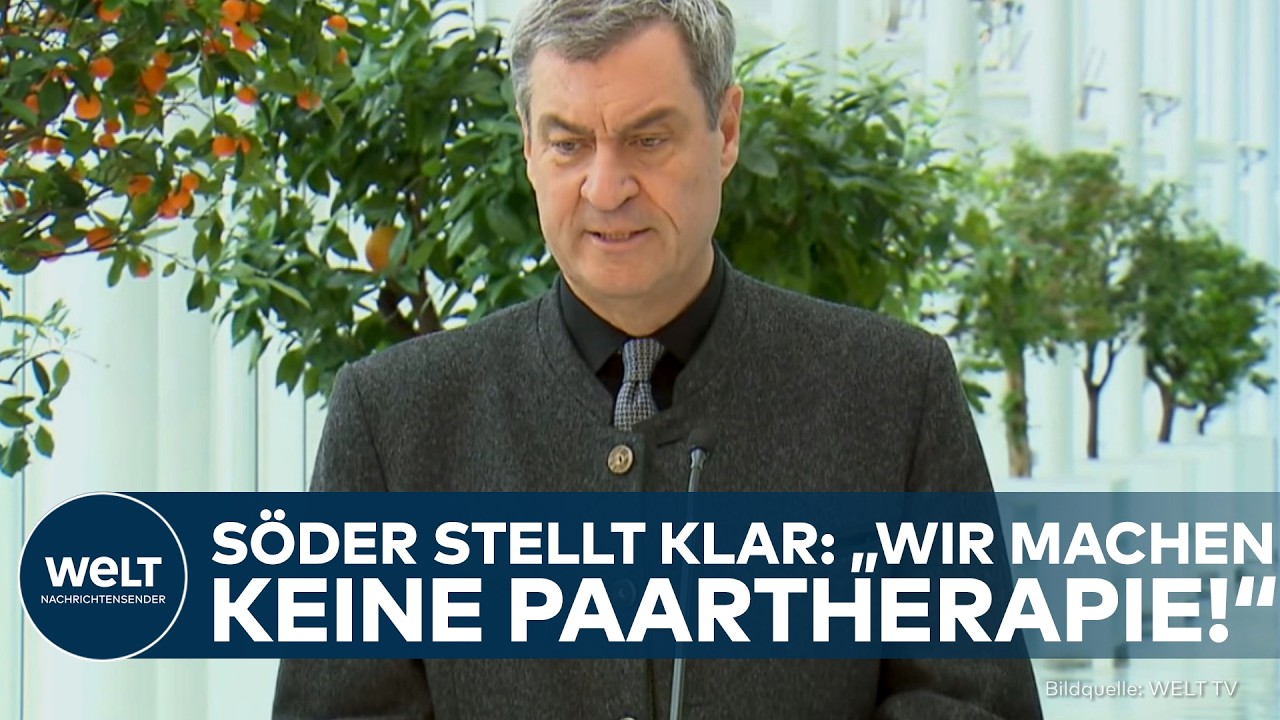 SÖDER: Treffen mit Gewerkschaften und Arbeitgebern – „Wir machen keine Paartherapie!“