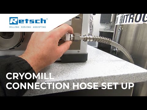 CryoMill - Connection Hose Set Up #RETSCH #cryomill  #laboratoryinstruments