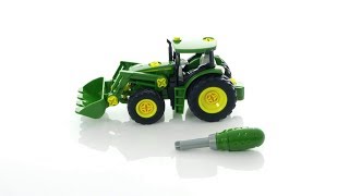 Žaislinis traktorius 24 cm su atsuktuvu | John Deere | Klein